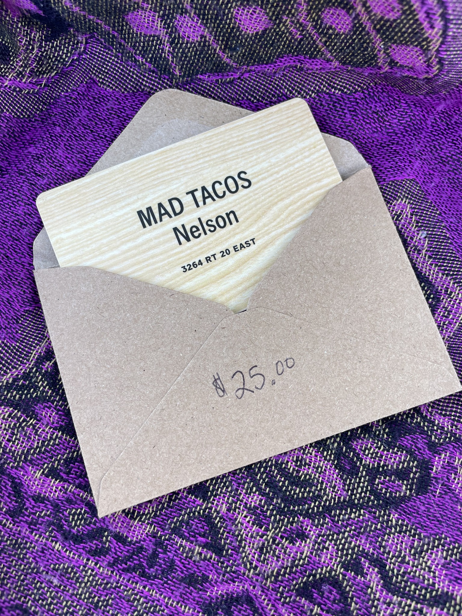 Mad Co Tacos $25 gift card donation